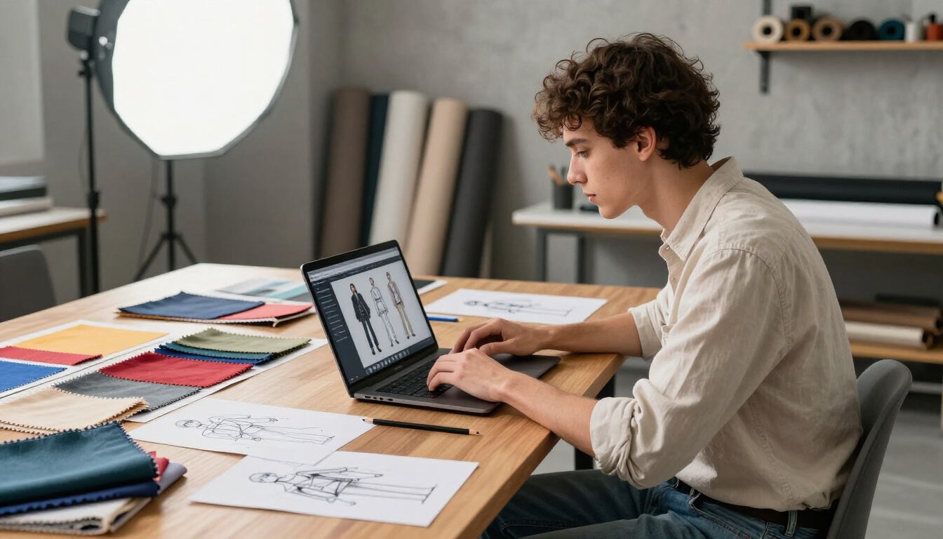 Fashion Student Working
