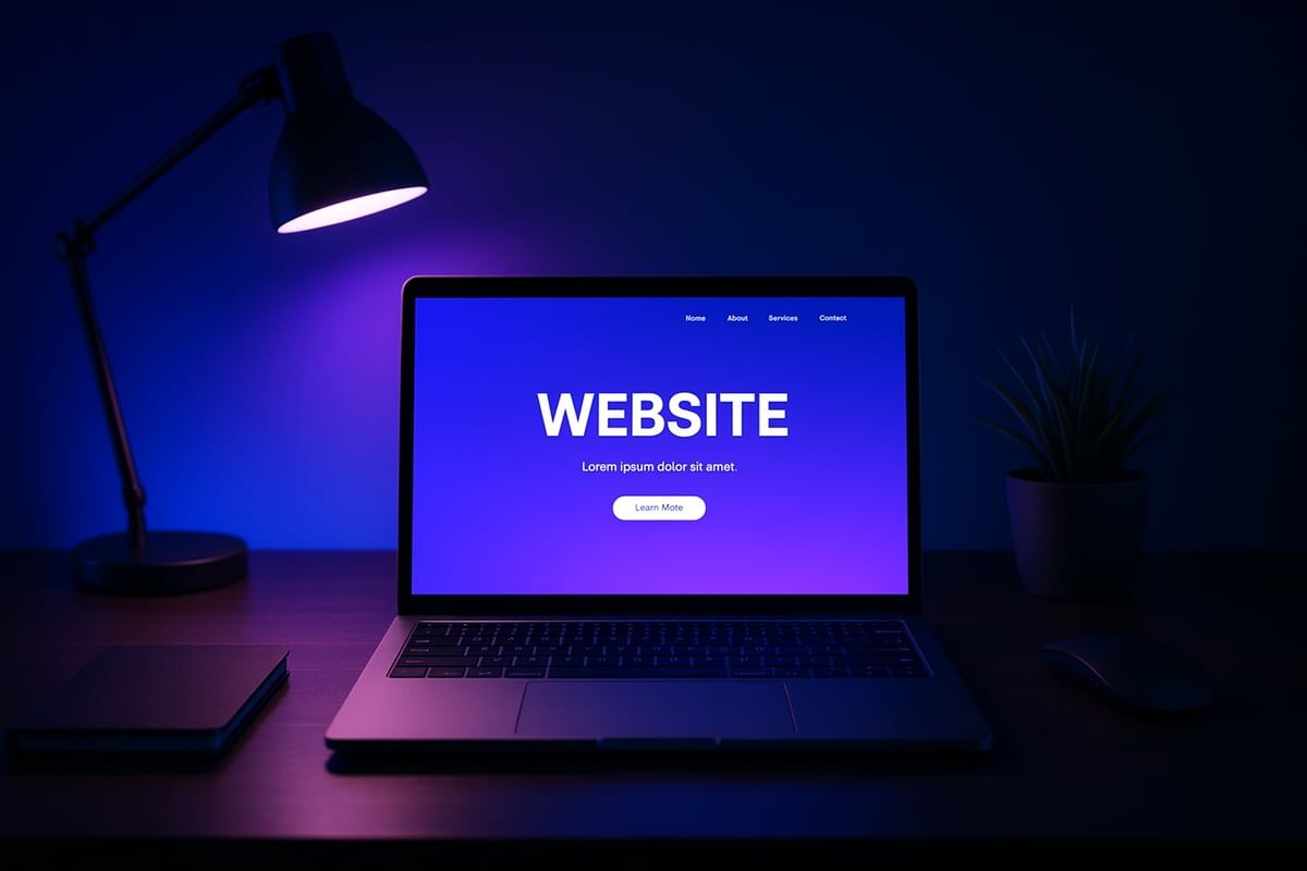 Laptop displaying