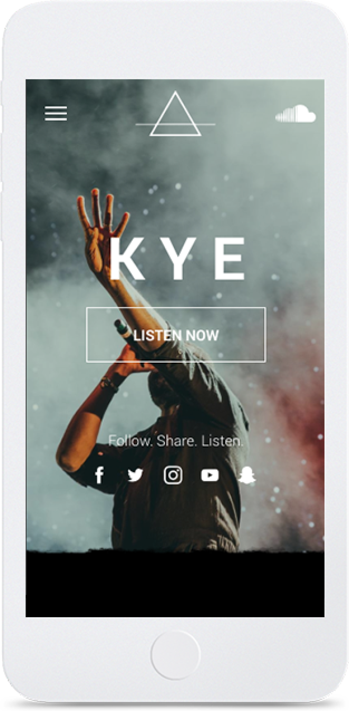 Musician — mobile view