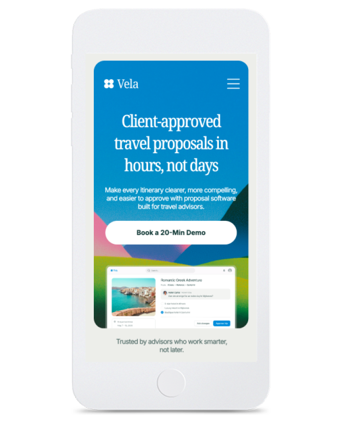SaaS Demo Landing Page — mobile view